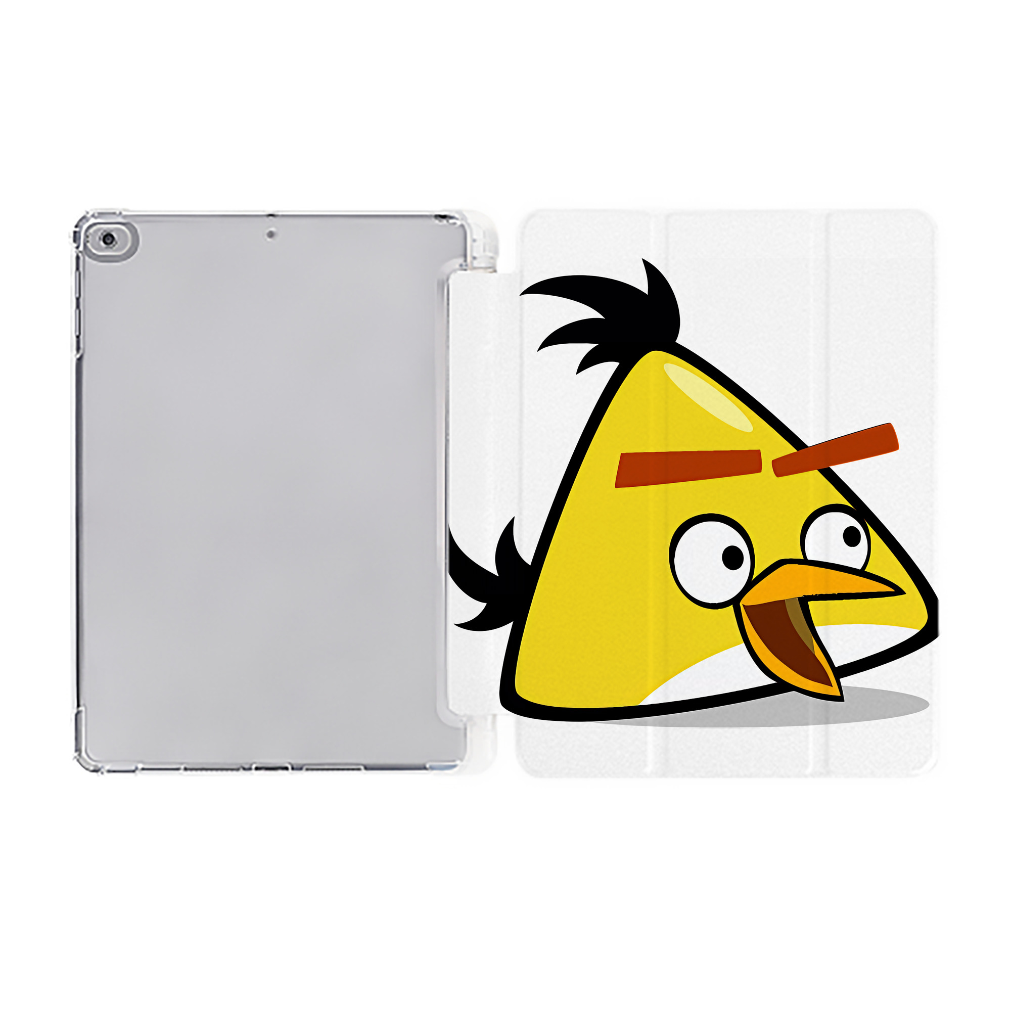 （画像用） Angry Birds アングリーバード IPad ケース ペン収納付き 三つ折りスタンド PUレザー×シリコン 対応機種9.5/10.5/10.9インチ